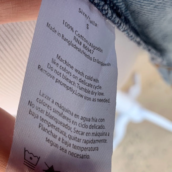 NEW Monopoly Game Denim Jacket Size Small - Picture 5 of 10